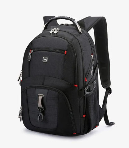 2025 Swiss-Multifunctional bags Durable 17 Inch Laptop Backpack, Travel Bag,College Bookbag,USB Charging Port,Water Resistant
