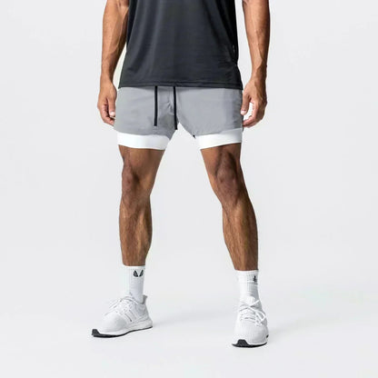 Shorts Masculino Dragon Ball Camada Dupla Son Goku Verão Anime Japonês Falso Duas Peças Esportivo Fitness Secagem Rápida
