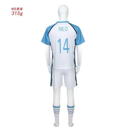 Anime Cosplay Costume Ness Kaiser Isagi Nagi Reo Itoshi Sae Shidou Ryuusei Cosplay Jersey With Shorts Uniform Clothes