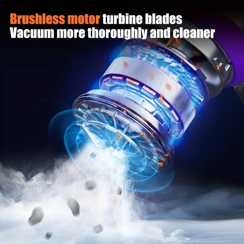 Portable Cordless Handheld Vacuum Cleaner 13000Pa Car Vacuum With Brushless Motor, 4 In 1 For Keyboard, Home, Pet And Car