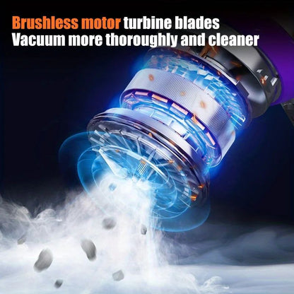 Portable Cordless Handheld Vacuum Cleaner 13000Pa Car Vacuum With Brushless Motor, 4 In 1 For Keyboard, Home, Pet And Car