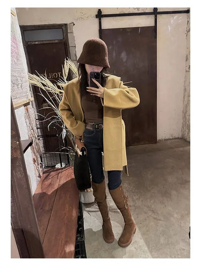 Over The Knee Cowboy Boots Women  Designer Winter Platform Shoes Fashion Fur Suede Wedges Thigh High Boots Motorcycle Shoes 2024