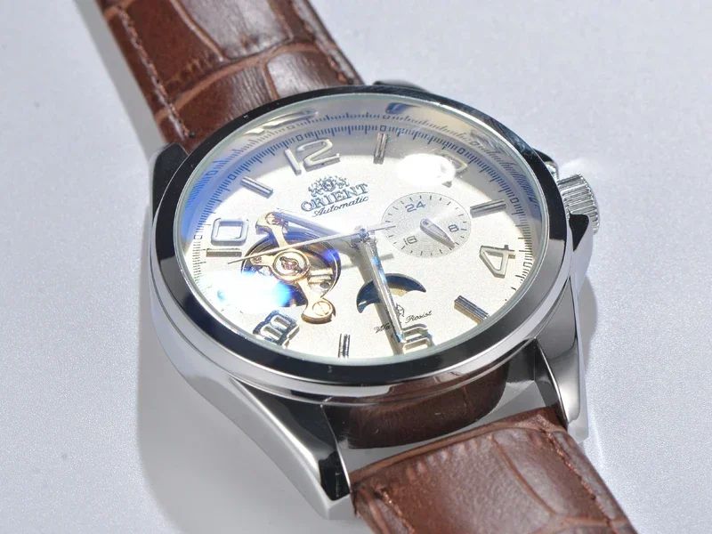 Orient Watches Alta Qualidade AAA Relógio Novo Top Relógio Masculino Luxo Multi-Funções Todo em Aço Automático Mecânico Turbilhão
