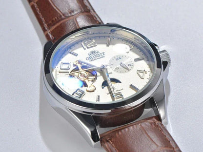 Orient Watches Alta Qualidade AAA Relógio Novo Top Relógio Masculino Luxo Multi-Funções Todo em Aço Automático Mecânico Turbilhão