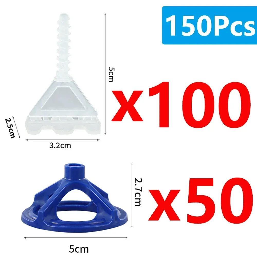 50-600 Peças Clipes de Nivelamento de Azulejo de Cerâmica com Espaçadores em Espiral no Topo Cintas de Cunha para Colocação de Azulejos Fixação de Parede e Chão Ferramenta de Construção