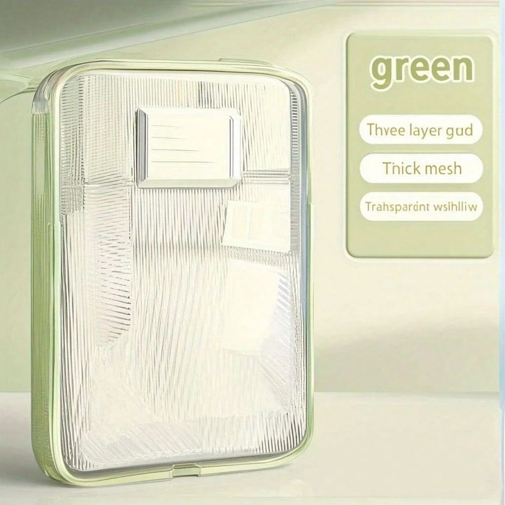 Organizador de Arquivos de Malha com Zíper Transparente, Design Ergonômico para Armazenamento em Escolas, Escritórios e Casas