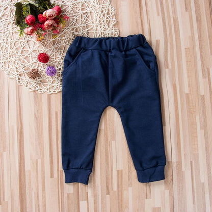 Casual Baby Children Pants Toddler Boys Girls Cute Big Mouth Monster Trousers Costumes Long Cototn Infant Cartoon Panty Clothes
