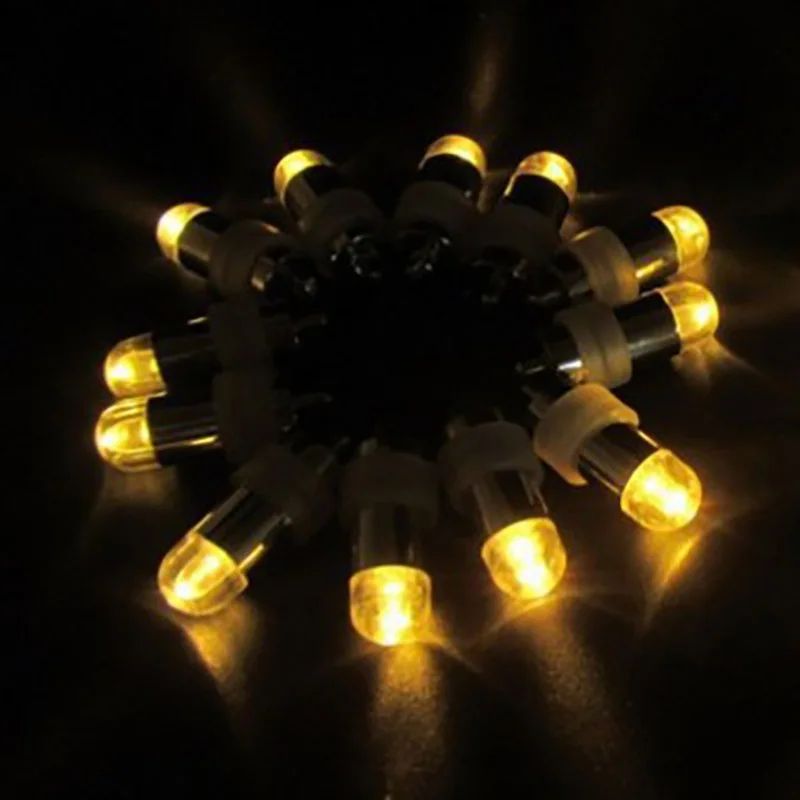 10-50pcs Non-blinking Mini LED Lights with Batteries for Balloons Paper Lanterns Floral Party Decoration Waterproof Submersible