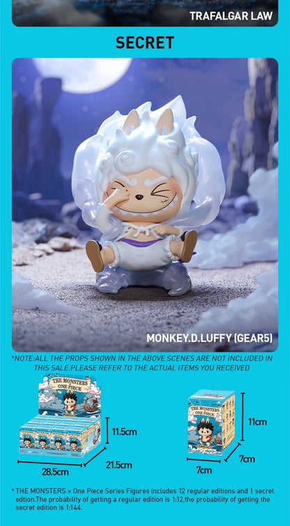 Pop Mart THE MONSTERS Labubu One Piece Series Blind Boxes Labubu One Piece Figurinhas Presente