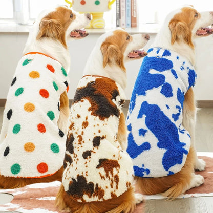 Roupa de Cachorro Quente Outono Inverno para Cães Pequenos Gatos Ao Ar Livre Macio Casaco de Lã Confortável Colete Traje para Cães de Médio Grande Porte