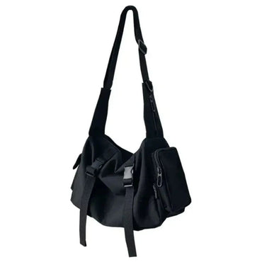 Canvas Crossbody Bags for Women Youth Men Fashion Casual Large Capacity Handbags Shoulder Bags Solid Color Ladies Messenger Bag