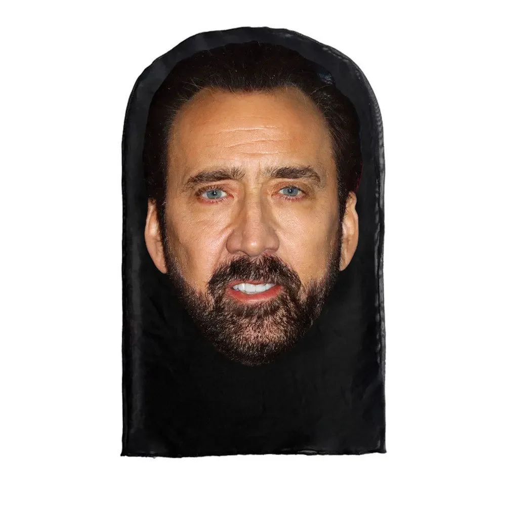 3D Printed Elastic Mesh Full Face Visual Mask Hood Simulation Kanye Kobe Headwear Mascaras Halloween Party Supply Cosplay Props