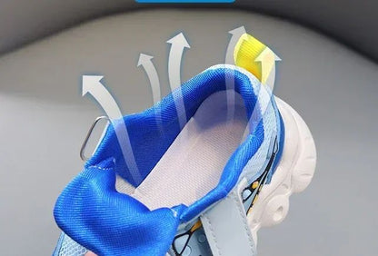 LED Children Cute Cartoon Boys Casual Sneaker for Children Shoes Girl Mesh Breathable Lighting Shoes Baby Illuminated Shoe