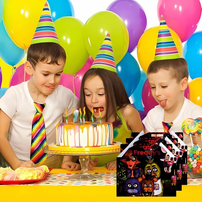 FNAF Boneco Caixas de Doces de Pipoca Caixas Cookies de Festa Chocolate Lanches Menino Menina Aniversário Suprimentos Caixa de Presentes Chá de Bebê