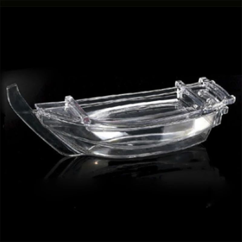 Barco de sushi preto Sashimi gelo seco barco de cozinha ABS prato de salmão prato de sashimi Culinária japonesa Barco Dragão recipiente