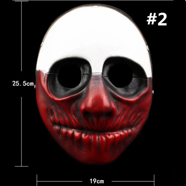 Scary Clown Mask Payday 2 US Flag Clown Masks Masquerade Carnival Party Mask Horrible Funny Pay Day Mask Halloween Prop Supplies
