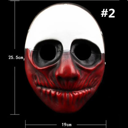 Scary Clown Mask Payday 2 US Flag Clown Masks Masquerade Carnival Party Mask Horrible Funny Pay Day Mask Halloween Prop Supplies