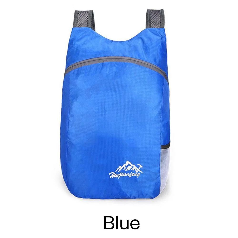 Mochila Esportiva Dobrável Impermeável Ultrafina Portátil Leve para Viagem, Adequada para Camping, Corrida, Fitness