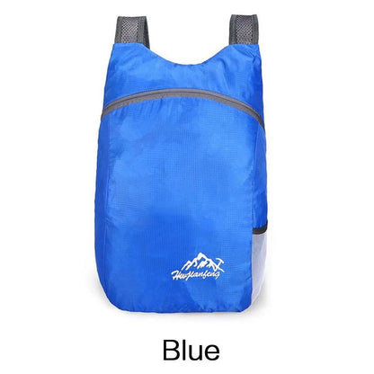 Mochila Esportiva Dobrável Impermeável Ultrafina Portátil Leve para Viagem, Adequada para Camping, Corrida, Fitness