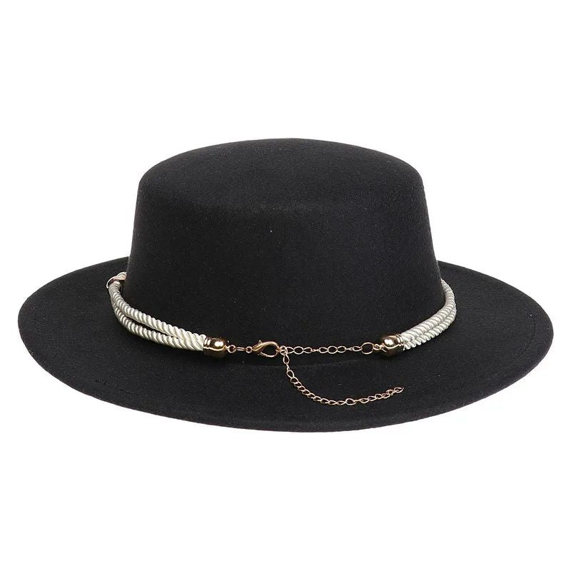 British Style Felt Fedora Jazz Hat Elegant Wedding Party Trilby Lightweight Unisex Fashionable Headwear