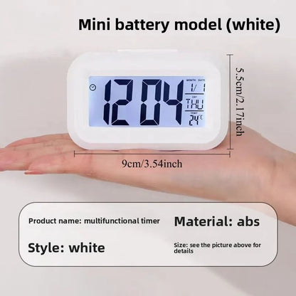 Bedside Table Alarm Clock Date Temperature Function Children's Bedroom Clock Home Offices Desktop Clock Desk Decor Digital Child