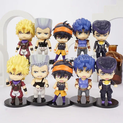 JoJo's Bizarre Adventure Jonathan Dio Higashikata Josuke Narancia Ghirga Pierre Q Versão Figuras Modelo Brinquedos Bonecas Presente