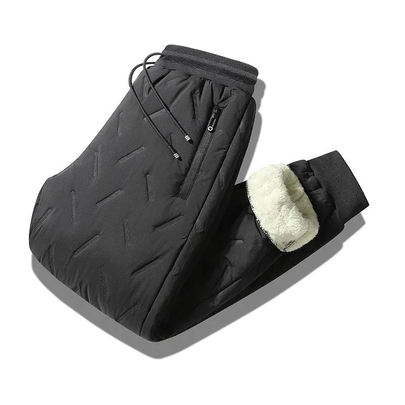 Calças Harem Masculinas outono e inverno novas acolchoadas e engrossadas para uso externo -20 graus neve calças quentes masculinas à prova de vento