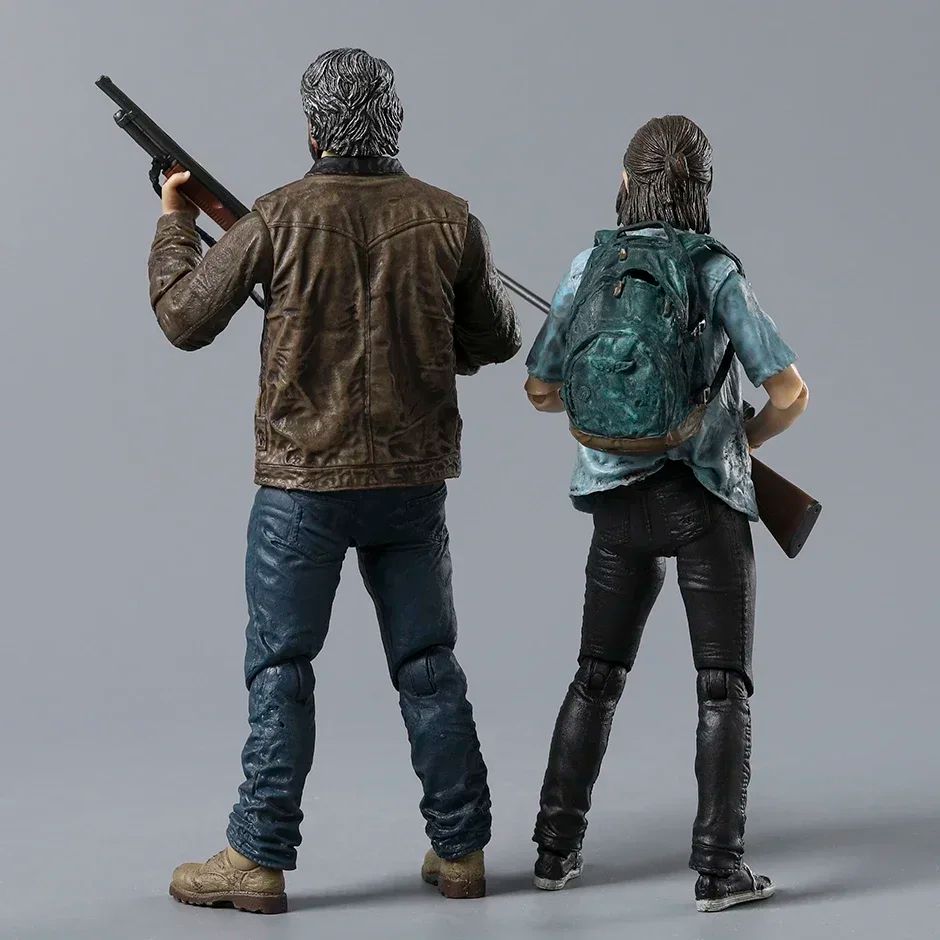 NECA The Last of Us 2: Pacote Duplo de Bonecos de Ação Ultimate Joel e Ellie para Coleção - Presente Brinquedo