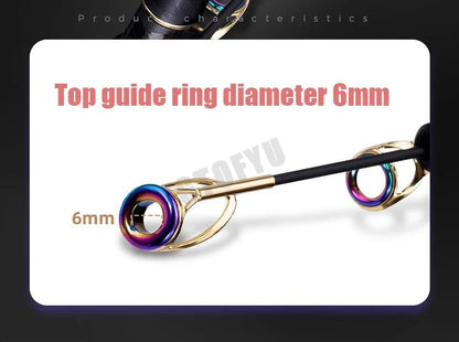 Vara de Pesca Telescópica de 2.1m-4.5m Vara de Surf para Viagem de Spinning 10-250g de Potência Vara de Arremesso de Longa Distância Vara de Baitcasting de Alto Carbono