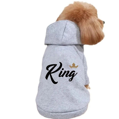 KING Cães Grandes, Médios e Pequenos, Roupas Quentes de Veludo para Animais de Estimação, Roupas para Cães, Moletons para Cães, Suéteres para Cães, Cães Grandes