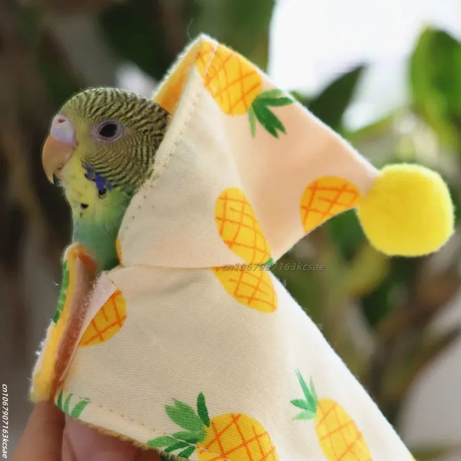 Linda Roupa de Pássaro Capa Colorida Vista e Proteja Seus Papagaios de Estimação Roupa Confortável para Pássaros Terno de Pássaro Roupa para Periquito