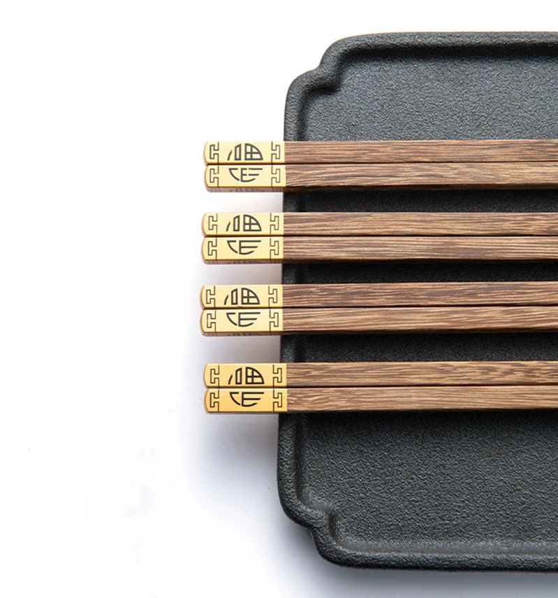 Hashis de Sândalo Vermelho Natural de Alta Qualidade Premium Conjunto de Talheres Utensílios de Mesa Domésticos para Presente Hashis Chineses