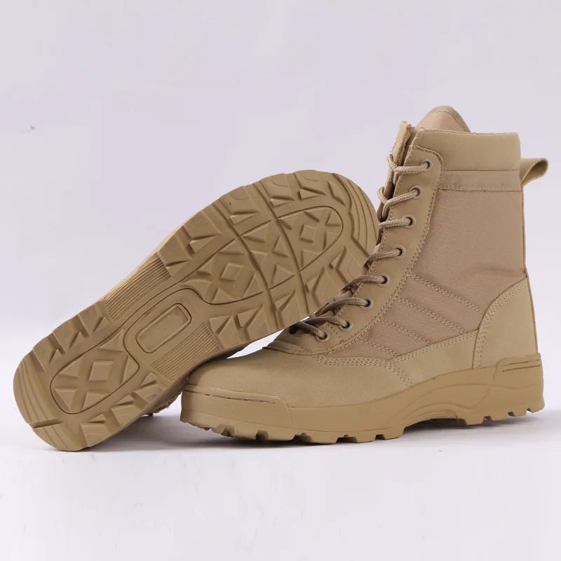 Botas Táticas Masculinas Botas de Força Especial Botas de Combate no Deserto Botas de Caminhada ao Ar Livre Botas de Tornozelo Masculinas Botas de Segurança para o Trabalho