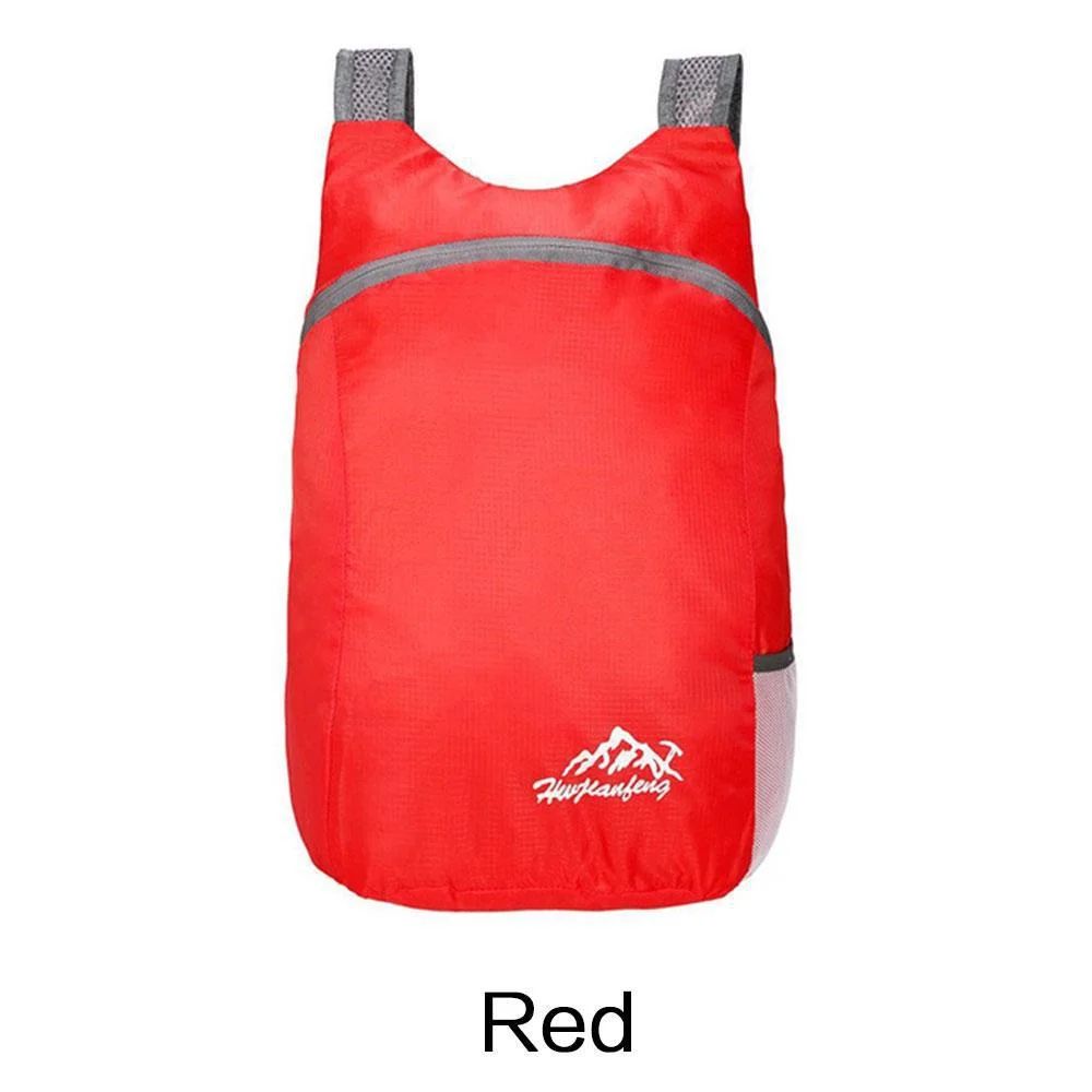 Mochila Esportiva Dobrável Impermeável Ultrafina Portátil Leve para Viagem, Adequada para Camping, Corrida, Fitness