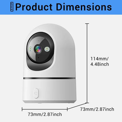 O-Kam Pro 5MP 2.4G/5G WiFi Indoor Baby Monitor Security Camera | One-Touch Call | Color Night Vision | Human Tracking | 355° PTZ
