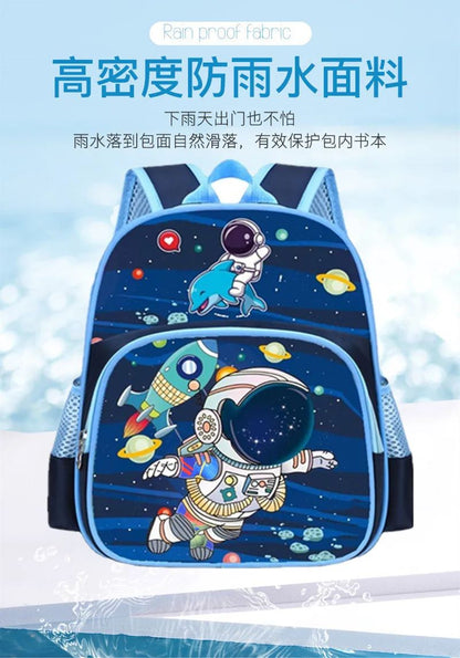 Kindergarten children schoolbags spine protection and load reduction boys and girls backpacks lightweight printed backpack