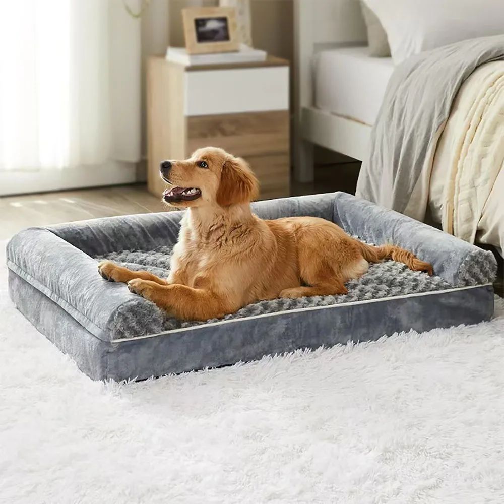Cama para Cachorro de Luxo de Alta Qualidade Colchonete Ninho para Gato Confortável e Removível Aplicável a Filhotes Cães de Médio a Grande Porte Gatos Suprimentos de Cama Macia para Animais de Estimação