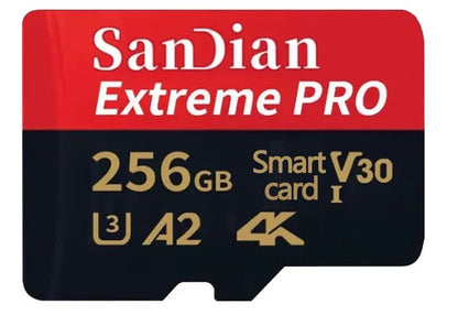 Cartão de memória original Micro TF/SD 256GB 512GB Cartões de memória 1TB Cartão de memória SD Flash de alta velocidade V30 para telefone/laptop/desktop