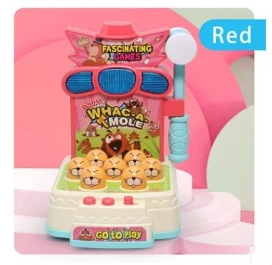 Console de Jogos Iluminador para Bebês de 2024, Brinquedo Elétrico de Bate-toupeira com Música Interativa para Educação Infantil