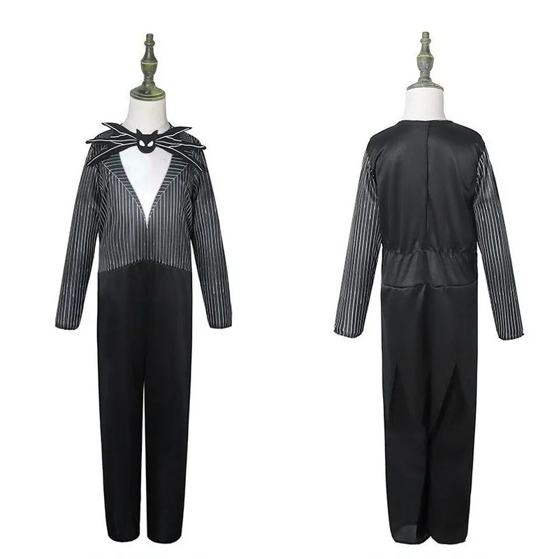 Boys Nightmare Before Christmas Clothes J-Jack Skellington Cosplay for Fancy Halloween Costume Girls S-Sally Party Clothing