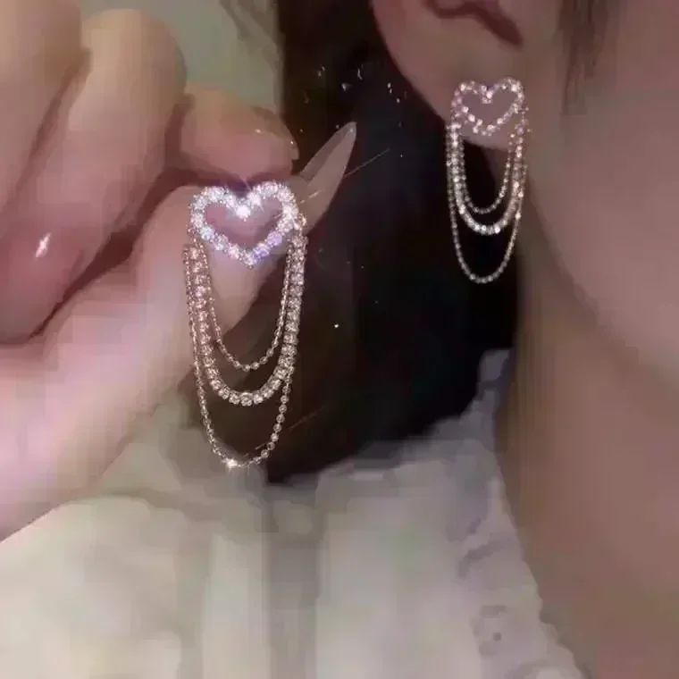 Nova Tendência de Moda Design Exclusivo Elegante e Requintado Brincos Retangulares de Zircônia Para Mulheres Joias Festa de Casamento Presentes Premium
