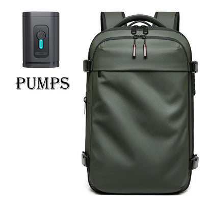 Men Travel Backpack 17 inch vacuum compression Laptop Backpack Extended Large Capacity school Backpack Hiking Business backpack
