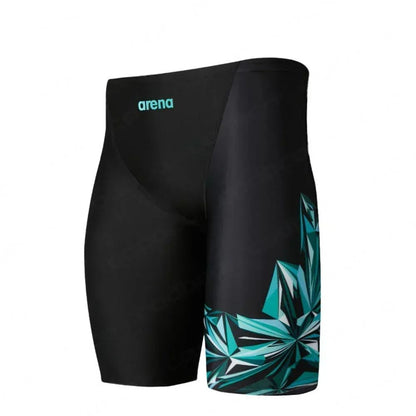 New Men Swim Jammer Swimming Trunks Professional Swim Surf Trunks Summer Beach Lycra Quick Dry Uv Protection Gym Tights Shorts