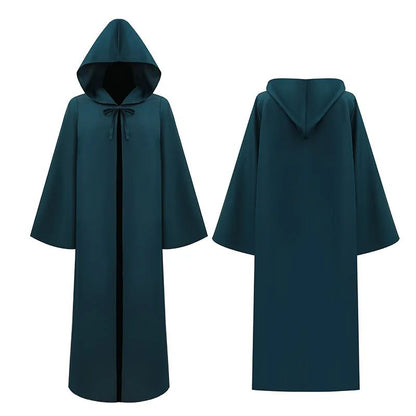 Movie Cosplay Jedi Knight Cosplay Costume Men Women Long Shirt Robe Warrior Hooded Cloak Halloween Party Cosplay Costumes