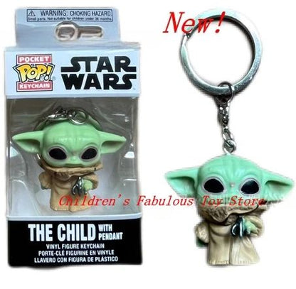 29 estilos FUNKO Chaveiros Star Wars Baby Yoda Chaveiro Brinquedo Boba Fett IG-11 The Mandalorian Darth Vader Stormtrooper Chaveiros