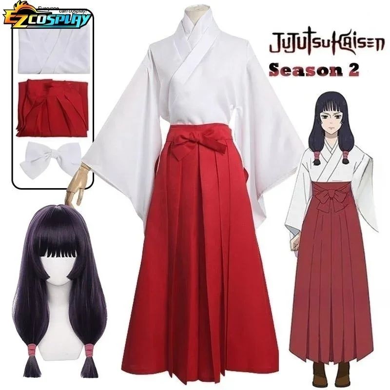 2025 Halloween Anime Jujutsu Kaisen Iroi Utahime Cosplay Kostuum Utahime Iroi Kimono Uniform Pruik Full Suit Halloween Kostuum