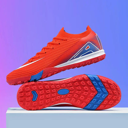 New Men Football Boots Cleats Long Spikes Outdoor Sport Soccer Shoes Adult Training Boys Non Slip Breathable Match Comfortable