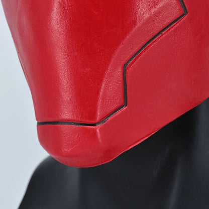 Cosplay Masks Superhero Red Hood Helmet Latex for Adult Man Face Masks Halloween Party Masquerade Carnival Costume Prop