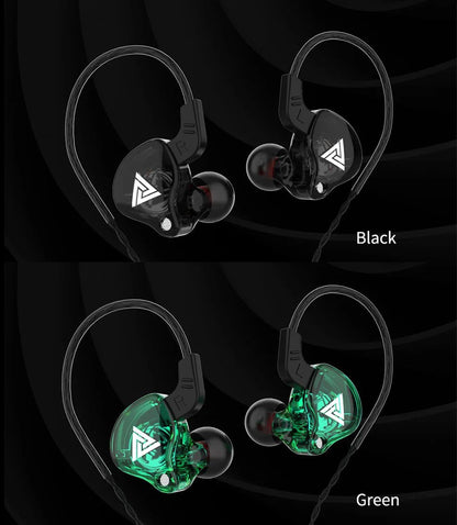 QKZ AK6 In Ear Earphone 6 Dynamic Driver Unit Headphone With Mic Stereo Sports HiFi Subwoofer Headset Monitor Earbuds For iPhone
