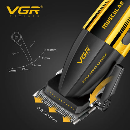 VGR Electric Hair Trimmers Professional 9000RPM Hair Clippers Rechargeable Haircut Machine Adjustable Barber Tool for Men V-285